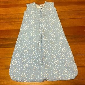 Halo Light Blue Disney Mickey Mouse Wearable Blanket Cotton Sleep Sack Size Med